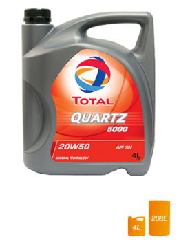 Dầu nhớt động cơ xăng Total Quartz 5000 SN 20W-50