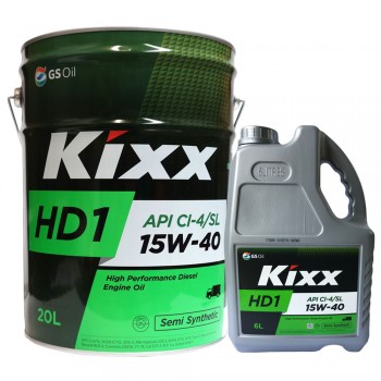 Dầu động cơ diesel Kixx HD1 15W-40 API CI-4