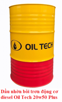 Dầu nhờn bôi trơn động cơ diesel Oil Tech 20w50 Plus CI4 - SL